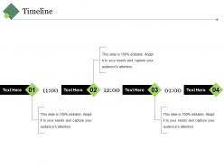 Timeline ppt visual aids outline