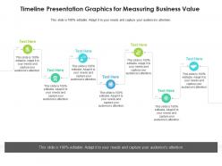 Timeline presentation graphics for measuring business value infographic template