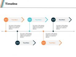Timeline process management ppt slides graphics template