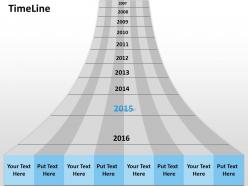 Timeline process roadmap diagram 0314