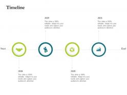 Timeline project success metrics ppt show display