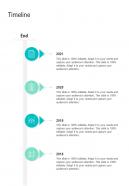 Timeline Responsive Design Proposal One Pager Sample Example Document