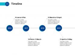 Timeline roadmap b214 ppt powerpoint presentation file grid