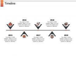 Timeline roadmap five years f752 ppt powerpoint presentation icon outline