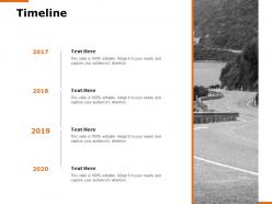 Timeline roadmap h174 ppt powerpoint presentation show layouts