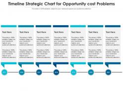 Timeline strategic chart for opportunity cost problems infographic template
