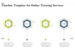 Timeline template for online tutoring services ppt powerpoint presentation gallery model