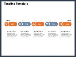 Timeline template m2887 ppt powerpoint presentation file slideshow