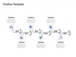 Timeline template pitch deck to raise funding from spot market ppt portrait