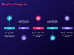 Timeline template step by step process creating digital marketing strategy ppt professional