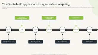 Timeline To Build Applications Using Serverless Computing V2