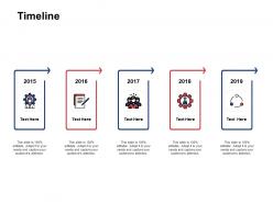 Timeline year roadmap e98 ppt powerpoint presentation gallery layout