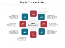 Timely communication ppt powerpoint presentation inspiration clipart images cpb