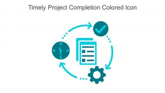 Timely Project Completion Colored Icon In Powerpoint Pptx Png And Editable Eps Format