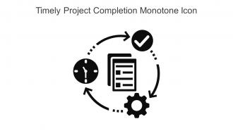 Timely Project Completion Monotone Icon In Powerpoint Pptx Png And Editable Eps Format