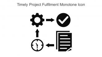 Timely Project Fulfilment Monotone Icon In Powerpoint Pptx Png And Editable Eps Format