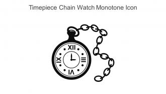 Timepiece Chain Watch Monotone Icon In Powerpoint Pptx Png And Editable Eps Format
