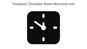 Timepiece Clockwise Watch Monotone Icon In Powerpoint Pptx Png And Editable Eps Format