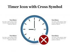 Timer Icon With Cross Symbol