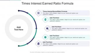 Times Interest Earned Ratio Formula In Powerpoint And Google Slides Cpb