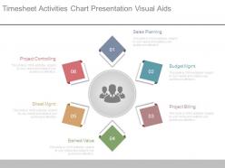 Timesheet Activities Chart Presentation Visual Aids