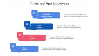 Timesheet app employees ppt powerpoint presentation infographics background cpb