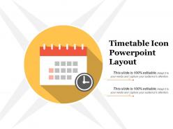 Timetable Icon Powerpoint Layout