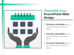 Timetable Icon Powerpoint Slide Design