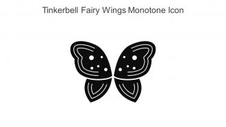 Tinkerbell Fairy Wings Monotone Icon In Powerpoint Pptx Png And Editable Eps Format