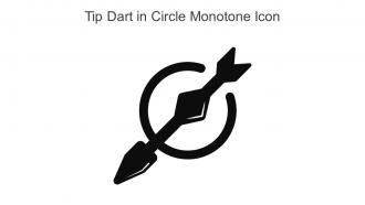 Tip Dart In Circle Monotone Icon In Powerpoint Pptx Png And Editable Eps Format