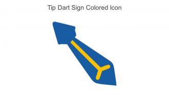 Tip Dart Sign Colored Icon In Powerpoint Pptx Png And Editable Eps Format