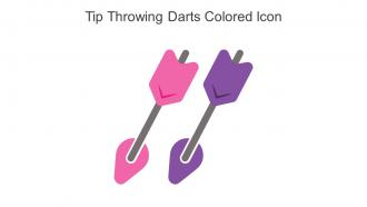 Tip Throwing Darts Colored Icon In Powerpoint Pptx Png And Editable Eps Format