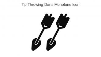 Tip Throwing Darts Monotone Icon In Powerpoint Pptx Png And Editable Eps Format