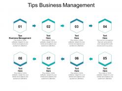 Tips business management ppt powerpoint presentation gallery model cpb