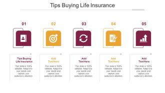 Tips Buying Life Insurance Ppt Powerpoint Presentation Ideas Graphics Cpb