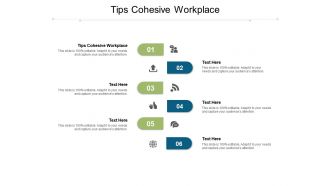 Tips cohesive workplace ppt powerpoint presentation infographics diagrams cpb