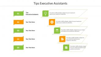 Tips executive assistants ppt powerpoint presentation ideas gridlines cpb