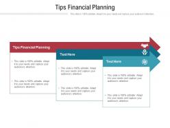 Tips financial planning ppt powerpoint presentation layouts outfit cpb