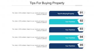 Tips For Buying Property Ppt Powerpoint Presentation Model Deck Cpb