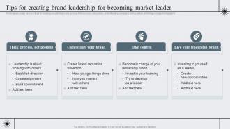 Tips For Creating Brand Leadership For Strategic Brand Management To Become Market Leader