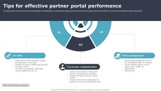 Tips For Effective Partner Portal Performance