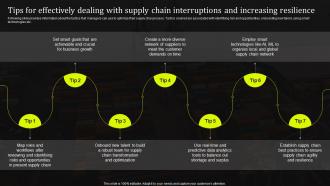 Tips For Effectively Dealing With Supply Chain Interruptions And Stand Out Supply Chain Strategy