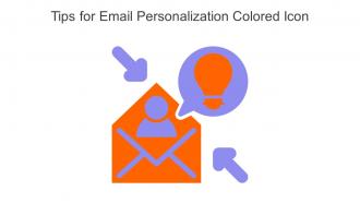 Tips For Email Personalization Colored Icon In Powerpoint Pptx Png And Editable Eps Format