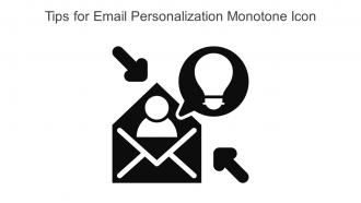 Tips For Email Personalization Monotone Icon In Powerpoint Pptx Png And Editable Eps Format