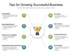 Tips for growing successful business
