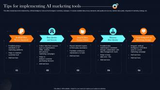 Tips For Implementing AI Marketing Tools