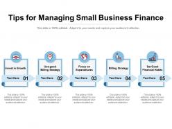 Tips for managing small business finance