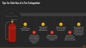 Tips For Safe Use Of A Fire Extinguisher Training Ppt