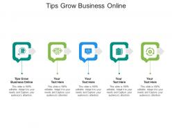 Tips grow business online ppt powerpoint presentation infographics example topics cpb