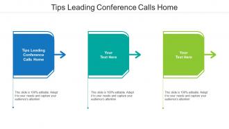 Tips leading conference calls home ppt powerpoint presentation show cpb